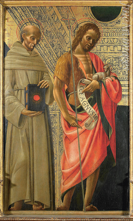 Bevilacqua Giovanni Ambrogio - Heiliger Bernhardin von Siena und Heiliger Johannes der Täufer