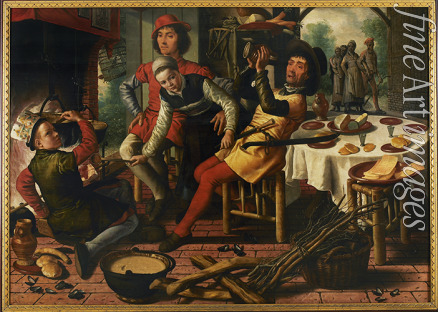 Aertsen Pieter - Peasants by the Hearth