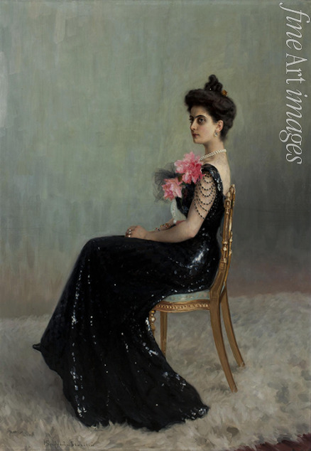 Bogdanov-Belsky Nikolai Petrovich - Portrait of Countess Maria Pavlovna Abamelik-Lazareva (1876-1955), née Demidova, Princess San Donato