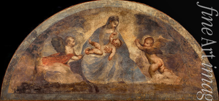 Tizian - Madonna und Kind mit zwei Engeln