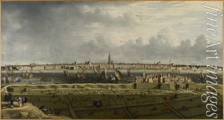 Anonymous - View of Antwerp from the Vlaams Hoofd