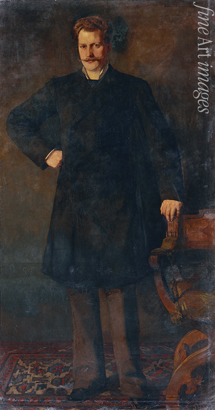 Trübner Heinrich Wilhelm - Portrait of the opera singer Theodor Reichmann (1849-1903) 