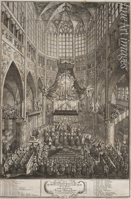 Dietzler Jan Josef Karel - The Coronation of Maria Theresa at Prague Castle