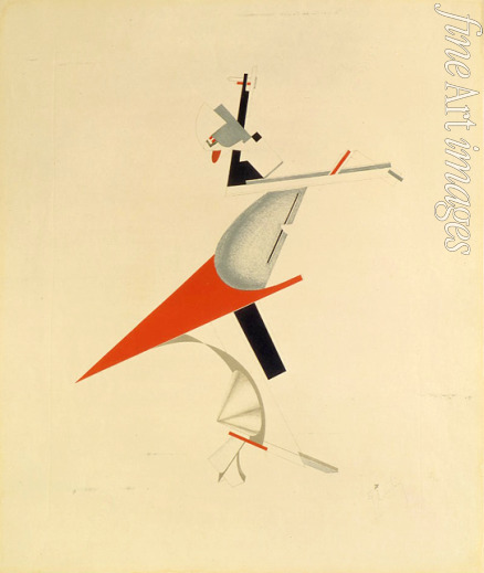 Lissitzky El - Ruffian. Figurine for the opera Victory over the sun by A. Kruchenykh