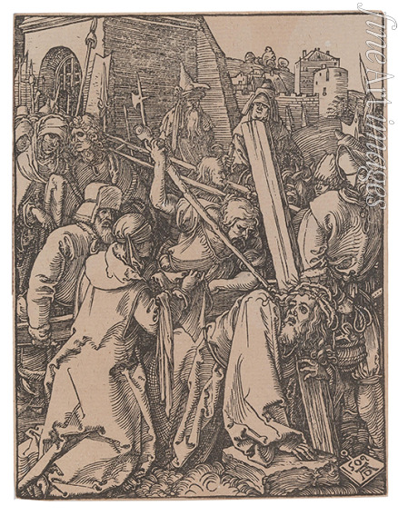 Dürer Albrecht - The Carrying of the Cross, from the series 
