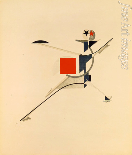 Lissitzky El - Neuer. Figurine zur Oper Sieg über die Sonne nach A. Krutschonych