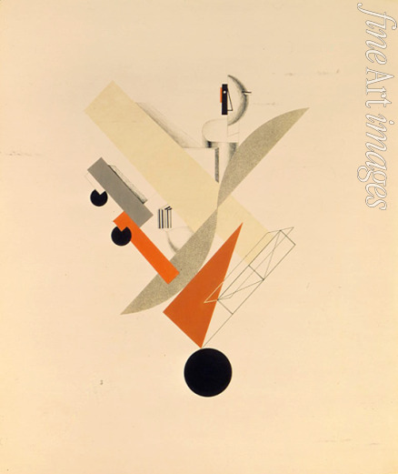 Lissitzky El - Globetrotter. Figurine for the opera Victory over the sun by A. Kruchenykh