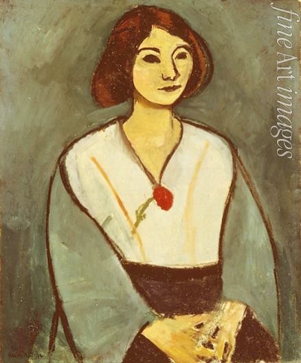 Matisse Henri - Lady in Green (Woman with a Red Carnation)