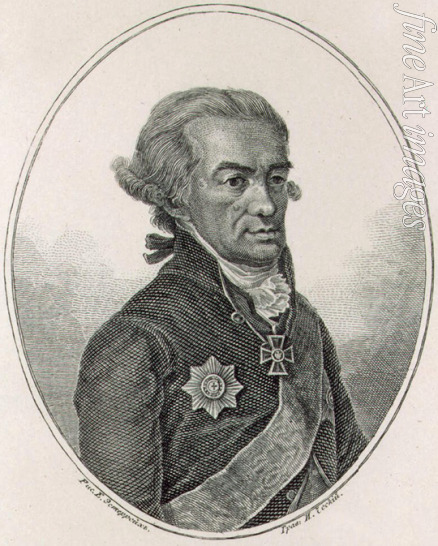 Golowin Alexander Jakowlewitsch - Porträt von Dichter Michail Matwejewitsch Cheraskow (1733-1807)