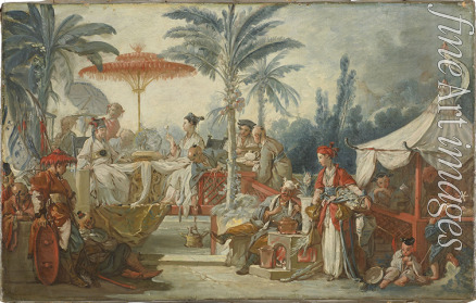 Boucher François - The Meal of the Emperor of China (Le Repas de l'empereur de Chine)