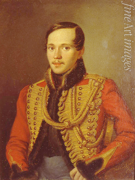 Sabolozki Pjotr Jefimowitsch - Porträt von Dichter Michail Jurjewitsch Lermontow (1814-1841)