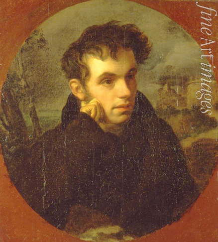Kiprensky Orest Adamovich - Portrait of the poet Vasily Zhukovsky (1783-1852)