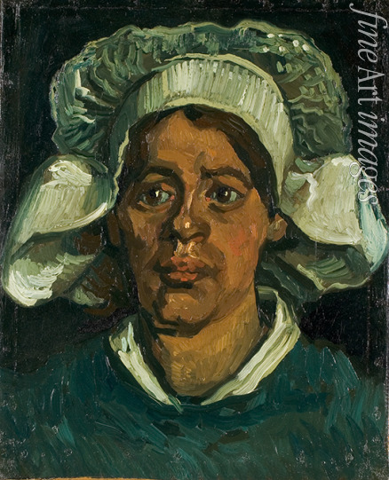 Gogh Vincent van - Head of a peasant woman wearing a white hood