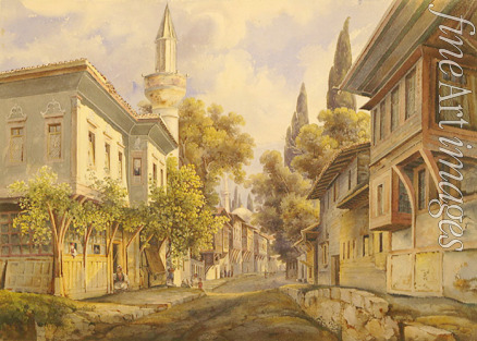 Wolfensberger Johann Jakob - A street in Constantinople