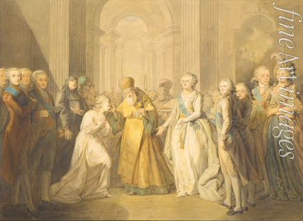 Unbekannter Künstler - Verlobung des Grossfürsten Alexander Pawlowitsch und Prinzessin Luise von Baden