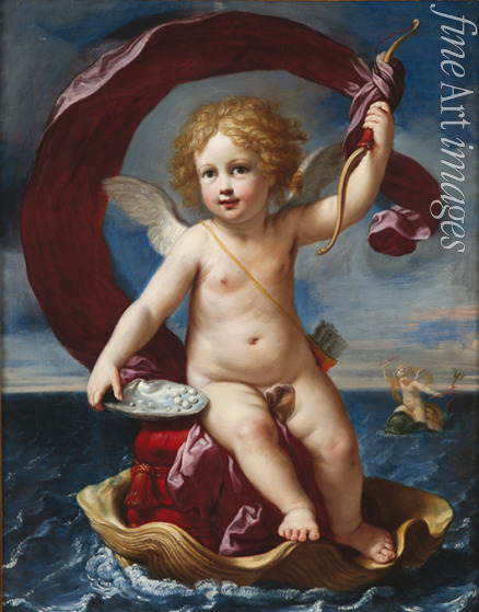 Sirani Elisabetta - Cupid triumphant at sea (Amorino Medici)