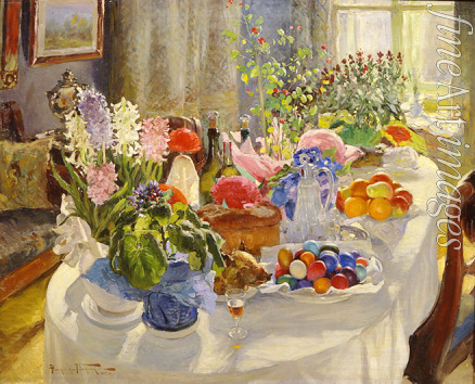 Makovsky Alexander Vladimirovich - Easter table