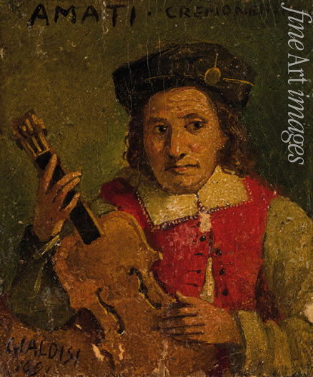 Gialdisi Francesco - Porträt von Nicola Amati (1596-1684)