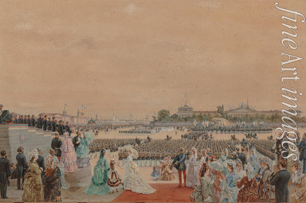 Gun (Huhn) Karl Fyodorovich (Karl Theodor) - The solemn service on the occasion of the bicentenary of Peter I, on Senate Square in Saint Petersburg, 30 May 1872