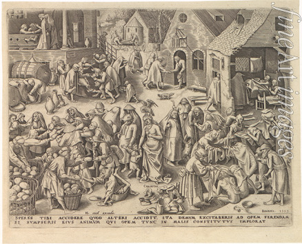 Bruegel (Brueghel) Pieter the Elder - Caritas (Charity) from The Seven Virtues
