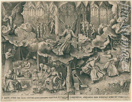 Bruegel (Brueghel) Pieter der Ältere - Das Gleichnis von den klugen und törichten Jungfrauen