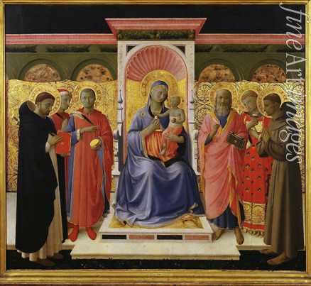 Angelico Fra Giovanni da Fiesole - Sacra Conversazione (Pala von Annalena-Altar)