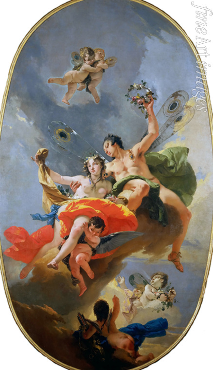 Tiepolo Giambattista - The Triumph of Zephyr and Flora