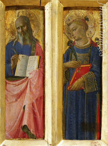 Angelico Fra Giovanni da Fiesole - Saint John the Evangelist and Saint Stephen (From the Perugia Altarpiece) 