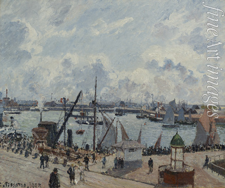 Pissarro Camille - L'Anse des Pilotes, Le Havre, matin, soleil, marée montante