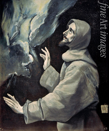 El Greco Dominico - Saint Francis receiving the Stigmata