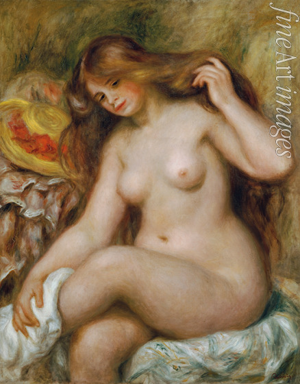 Renoir Pierre Auguste - Bather with Blonde, Loose Hair