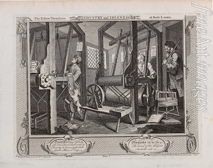 Hogarth William - The Fellow 'Prentices at Their Looms. Series 
