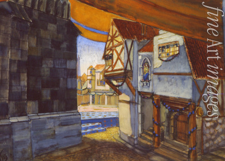 Petrov-Vodkin Kuzma Sergeyevich - Stage design for the opera The Maid of Orleans by P. Tchaikovsky