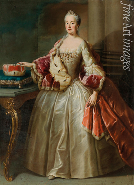 Desmarées George - Portrait of Maria Anna of Pfalz-Sulzbach (1722-1790), Princess of Bavaria
