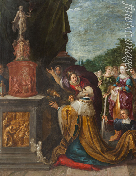 Francken Frans the Younger - The Idolatry of King Solomon