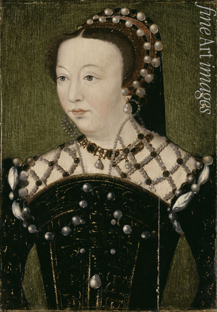 Clouet François (Schule) - Porträt von Caterina de' Medici (1519-1589) 