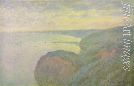 Monet Claude - Steep Cliffs near Dieppe