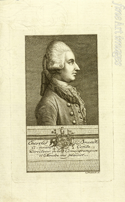 Fritzsch Christian Friedrich - Portrait of Count Enevold Brandt (1738-1772)