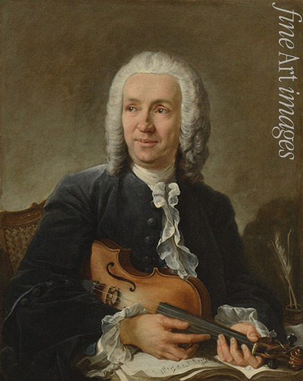 Boucher François - Porträt von Komponist Francesco Geminiani (1687-1762)