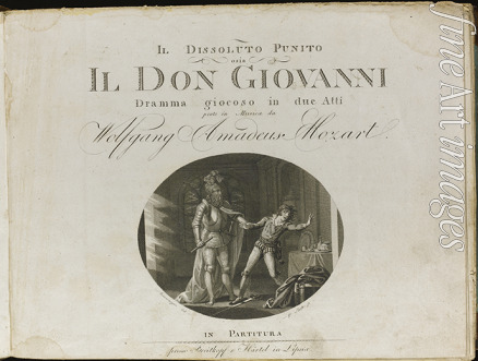 Anonymous - Cover of the score of the opera Don Giovanni by Wolfgang Amadeus Mozart