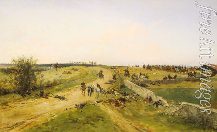 Neuville Alphonse Marie de - Szene aus dem Deutsch-Französischen Krieg 1870