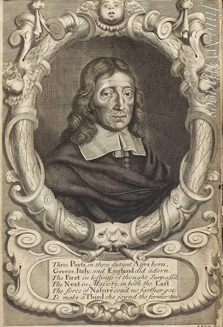 White Robert - Porträt von John Milton (1608-1674). Frontispiz zum Paradise Lost