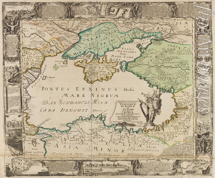 Haupt Gottfried Jacob - Karte des Schwarzen Meeres und der Krim