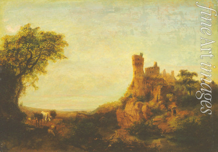 Achenbach Oswald - Landscape with a castle