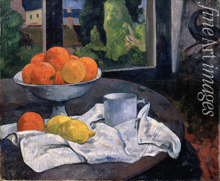 Gauguin Paul Eugéne Henri - Still life with fruit bowl and lemons