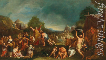 Lazzarini Gregorio - The Israelites gathering Manna