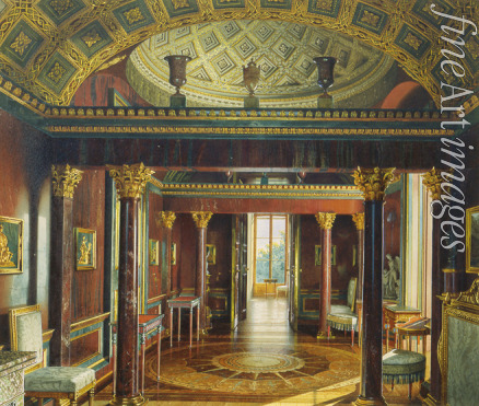Premazzi Ludwig (Luigi) - The Agate rooms (Jasper study) in the Great Palace in Tsarskoye Selo