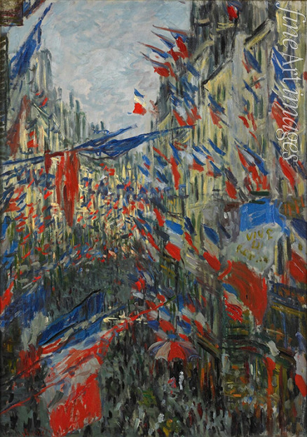 Monet Claude - Rue Saint-Denis, fête du 30 juin 1878