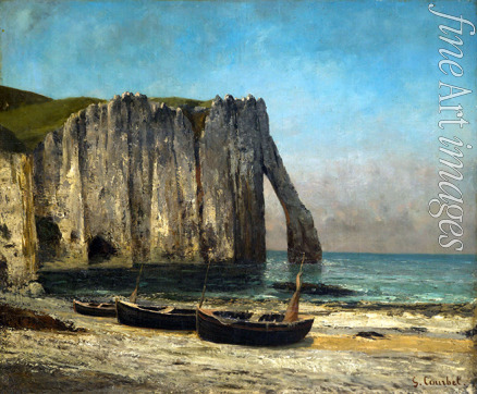 Courbet Gustave - Die Klippen von Étretat