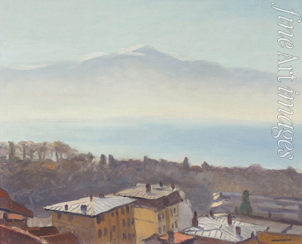 Marquet Pierre-Albert - The roofs of Ouchy and Lake Geneva